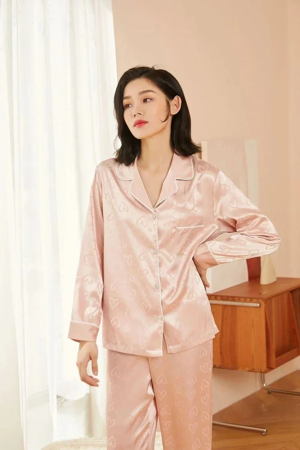 New pajamas for women autumn and winter long-sleeved trousers hot style thickened home wear set