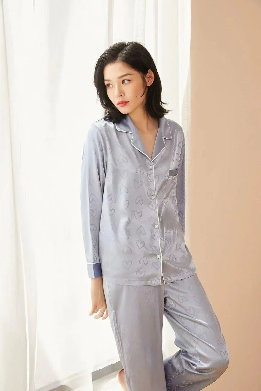 New pajamas for women autumn and winter long-sleeved trousers hot style thickened home wear set